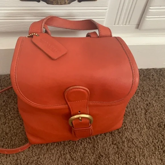 Vtg Coach 4152 red Leather Backpack Vintage Coach Red Mini Daypack Backpack - Etsy main image 4